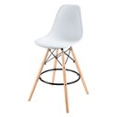 Ver imagem 1 de Banqueta Eames Side Branca Polipropileno