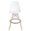 Ver imagem 2 de Banqueta Eames Side Branca Polipropileno
