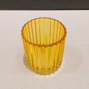 Ver imagem 2 de Castiçal Porta Vela Decorativo Home&co Vidro 8x7x7cm Amarelo