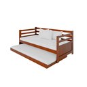 Ver imagem 5 de Bicama Solteiro Com 2 Colchões Em Madeira Maciça Enjoy - Castanho - Cor: Marrom