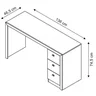 Escrivaninha Mesa Escritório 3 Gavetas Me4102 - 13