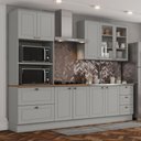 Ver imagem 1 de Cozinha Compacta 271,5cm 4 Peças 9 Portas 3 Gavetas Americana Henn