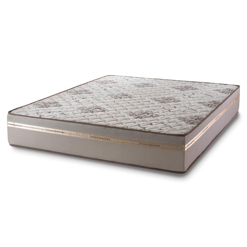 Colchão Casal Espuma D33 One Face Millenium Branco/bege Hellen - Suporta até 120kg por Pessoa