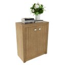 Ver imagem 3 de Balcão para Escritório 60cm com 2 Portas e 1 Prateleira ME4103 Marrom/Amendoa