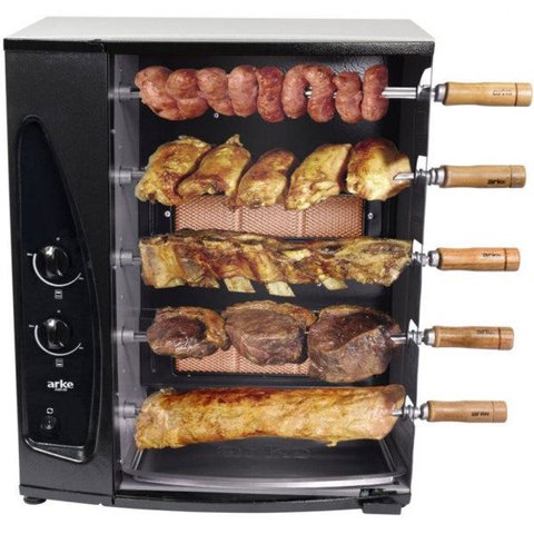 Churrasqueira Rotativa a Gás Arke Suporta até 1.5 Kg Agr-05 - Bivolt