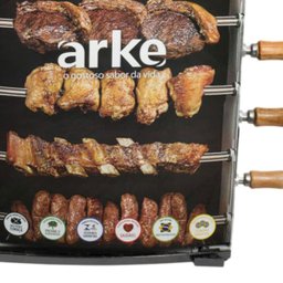 Churrasqueira Rotativa a Gás Arke Suporta até 1.5 Kg Agr-05 - Bivolt - 4