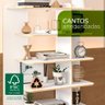 Estante Lis Eco Friendly Branco Borda Compensado Naval com Certificação Fsc Politorno Branco - 8