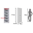 Ver imagem 5 de Armário para Escritório 171,5x60cm com 2 Portas e 5 Prateleiras ME4105