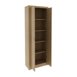 Armário para Escritório 171,5x60cm com 2 Portas e 5 Prateleiras ME4105 Marrom/Amendoa - 3 Armário para Escritório 171,5x60cm com 2 Portas e 5 Prateleiras ME4105 Marrom/Amendoa - 3