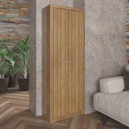 Armário para Escritório 171,5x60cm com 2 Portas e 5 Prateleiras ME4105 - 2