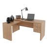 Escrivaninha Mesa Escritório em L com 3 Gavetas Me4106 - 11