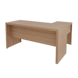 Mesa para Escritório em L com 3 Gavetas Me4106  - 10