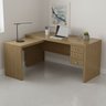Escrivaninha Mesa Escritório em L com 3 Gavetas Me4106 - 5