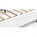 Ver imagem 3 de Cama Box Casal Base Cama Box com Pés de Madeira Branco 137cm