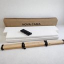 Ver imagem 6 de Cama Box Casal Base Cama Box com Pés de Madeira Branco 137cm
