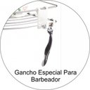 Ver imagem 3 de Suporte Cantoneira Shampoo E Sabonete De Parede - Aço Cromado