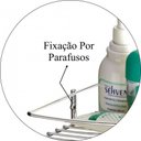 Ver imagem 2 de Suporte Cantoneira Shampoo E Sabonete De Parede - Aço Cromado