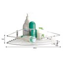 Ver imagem 4 de Suporte Cantoneira Shampoo E Sabonete De Parede - Aço Cromado