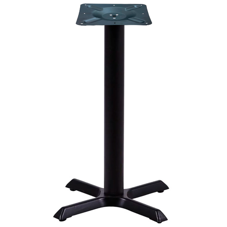 Base de Mesa Ômega em Ferro Preto Pintura Eletrostática 71,50 cm (Altura).