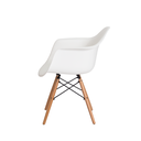 Ver imagem 3 de Poltrona Eames Dar com Braço Ór Design Branco