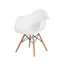 Ver imagem 1 de Poltrona Eames Dar com Braço Ór Design Branco