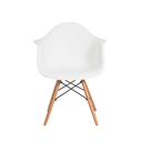Ver imagem 2 de Poltrona Eames Dar com Braço Ór Design Branco