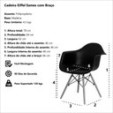 Ver imagem 5 de Poltrona Eames Dar com Braço Ór Design Branco