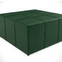 Ver mais imagens de Puff Decorativo para Sala de Estar Quadrado Milano 90x90cm W01 Facto Verde Musgo - Lyam Decor
