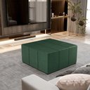 Ver imagem 1 de Puff Decorativo para Sala de Estar Quadrado Milano 90x90cm W01 Facto Verde Musgo - Lyam Decor