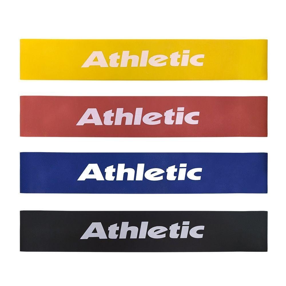 Kit 4 Faixas Elásticas de Resistência Athletic