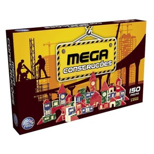 Mega Construções Brinquedo Pedagógico 150 Peças - 124082