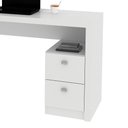 Ver imagem 3 de Mesa para Escritório em L com 02 Gavetas Me4129 Branco Tecnomobili