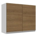 Ver imagem 1 de Armário De Cozinha Aéreo 100% MDF 80 cm 2 Portas Branco/Rustic Acordes Madesa