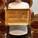 Ver imagem 2 de Gamela de Madeira Teca para Churrasco Stolf 39,50 X 31,5 Cm