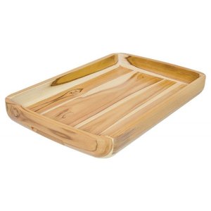 Gamela de Madeira Teca para Churrasco Stolf 47,5 X 31,5 Cm