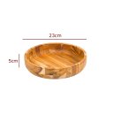 Ver imagem 3 de Gamela Redonda de Madeira Teca para Churrasco Stolf 23 X 23 X 5 Cm