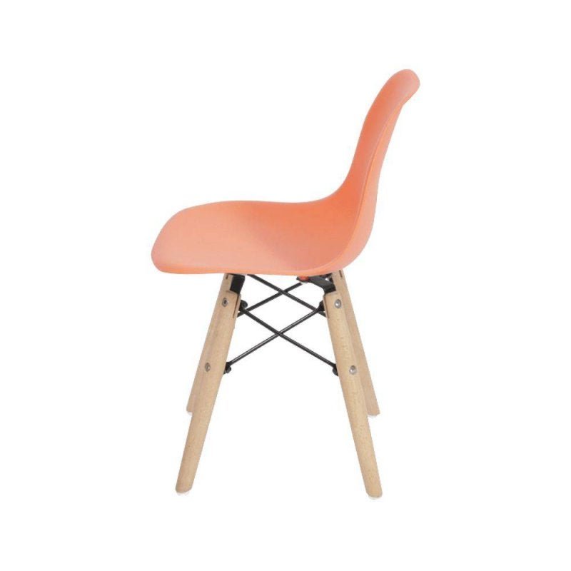 Cadeira Infantil Eames Wood Laranja 1102B OR Design - 6