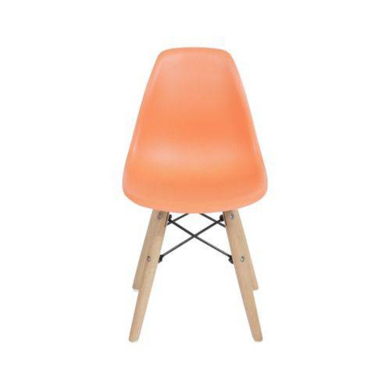 Cadeira Infantil Eames Wood Laranja 1102B OR Design