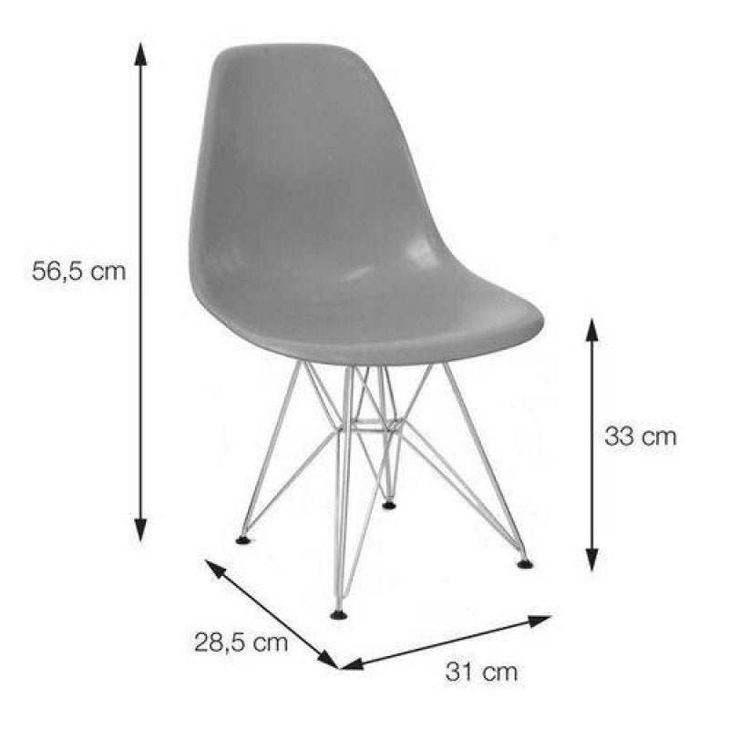 Cadeira Infantil Eames Wood Laranja 1102B OR Design - 4