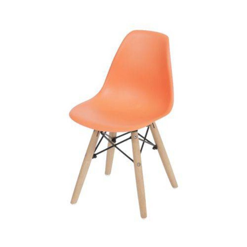 Cadeira Infantil Eames Wood Laranja 1102B OR Design - 3