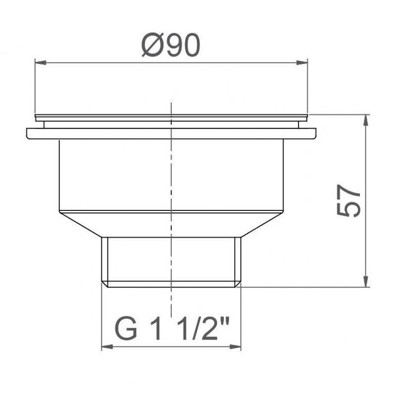 Válvula para Pia de Cozinha 3.1/2” Aço Inox 1624 C20 - 2