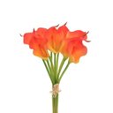 Ver imagem 1 de Buque Copo de Leite 9 Flores Laranja Siliconada