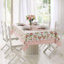 Ver imagem 1 de Toalha de Mesa Retangular 6 Lugares Rose 1,40 M x 2,20 M com 1 Peça Rosa - Lepper