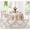 Toalha de Mesa Redonda 4 Lugares Rose 1,55 M com 1 Peça Rosa - Lepper - 1