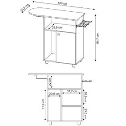 Tábua de Passar com Organizador  TP3010 - 3