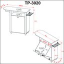 Ver imagem 4 de Tábua de Passar com Organizador Tp3020