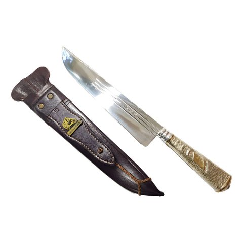 Faca Gaucha Alpaca Prata Churrasco, Cozinha Tres Listras 10 Cruz Missioneira