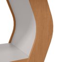 Ver imagem 2 de Conjunto Sala de Jantar Mesa Laini 160 Tampo Vidro Off White com 6 Cadeiras Téssera - Lopas Amendoa