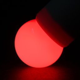 Lâmpada Led 3w Bolinha Vermelho E27 Irc 80 Ang 160º Fp >0.5 110v Marca Hitec - 4