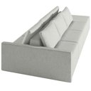 Ver imagem 7 de Sofá Ilha Modular para Sala 342cm com Puff Dublin K01 Linho Cinza - Lyam Decor